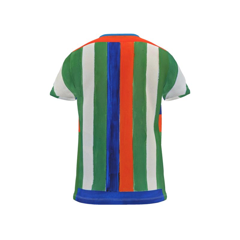 Cut And Sew All Over Print T Shirt-Bold Seanna Strip