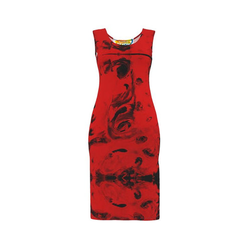 Bodycon Dress-Crimson Abyss